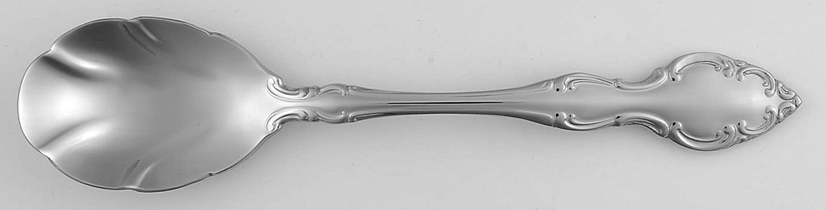 Mikayla (Stainless) Sugar Shell Spoon by Oneida Silver-1