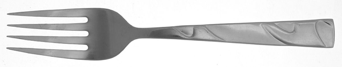 Allude (Stainless) Medium Solid Cold Meat Serving Fork by Oneida Silver-1
