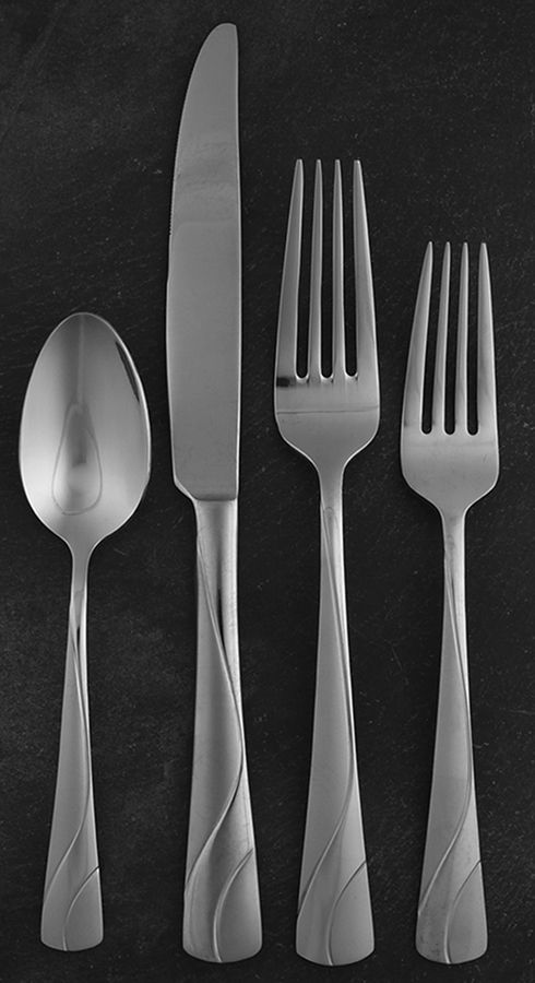 River (Stainless) 4 Piece Place Setting by Oneida Silver-1