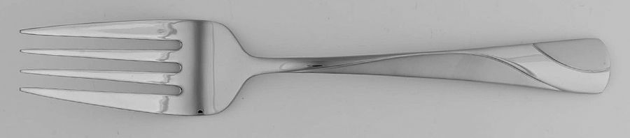 River (Stainless) Medium Solid Cold Meat Serving Fork by Oneida Silver-1