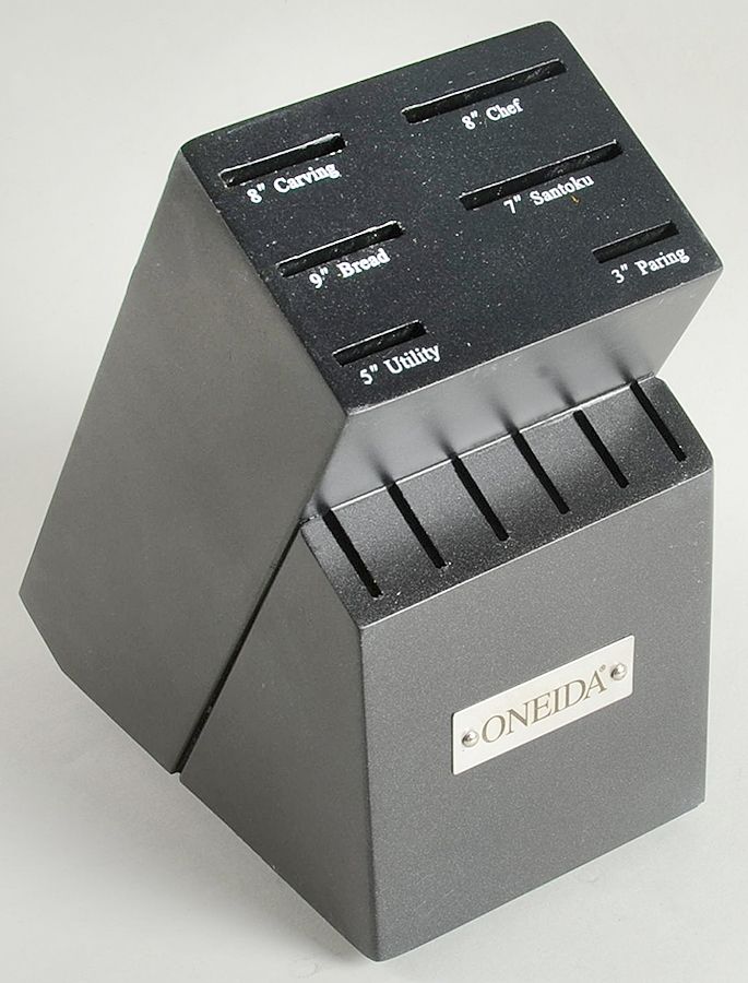Performance Collection (Stainless) Lacquer Knife Block by Oneida Silver-1