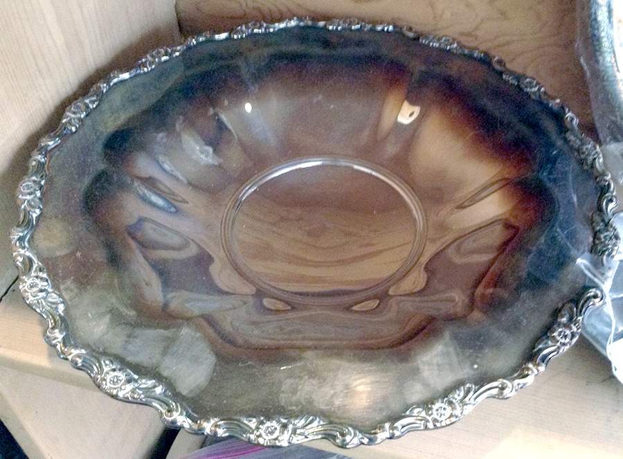 Bellfontaine (Silverplate, Hollowware) 12" Round Footed Centerpiece by Oneida Silver-1