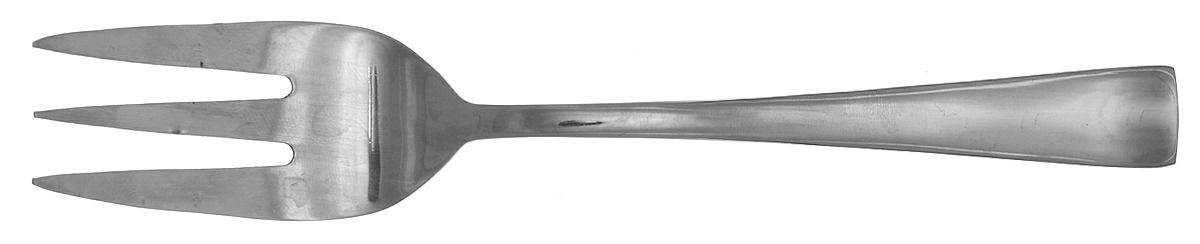 Avery (Stainless) Medium Solid Cold Meat Serving Fork by Oneida Silver-1