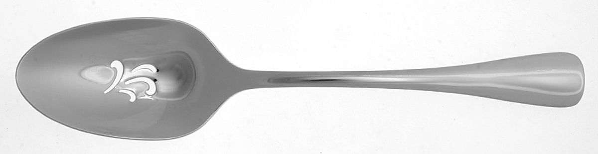 Caswell (Stainless) Pierced Tablespoon (Serving Spoon) by Oneida Silver-1
