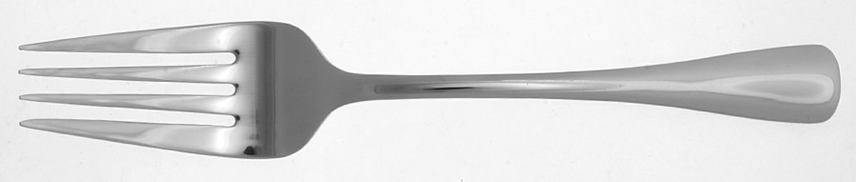 Caswell (Stainless) Medium Solid Cold Meat Serving Fork by Oneida Silver-1