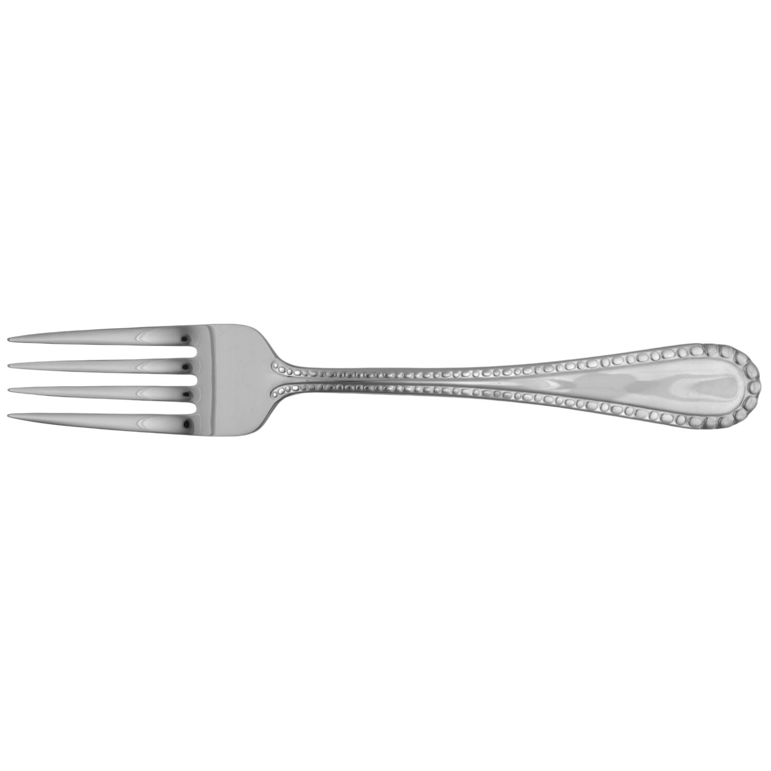 Pebblebrook (Stainless) Medium Solid Cold Meat Serving Fork by Oneida Silver-1