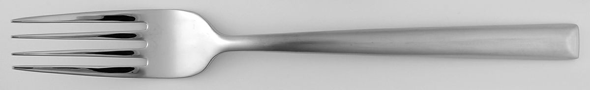 Satin Urbana (Stainless) Large Solid Cold Meat Serving Fork by Oneida Silver-1