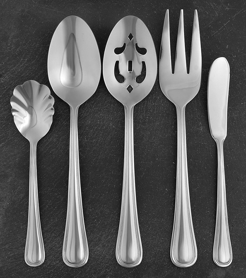 Tress (Stainless) 5 Piece Hostess Set by Oneida Silver-1