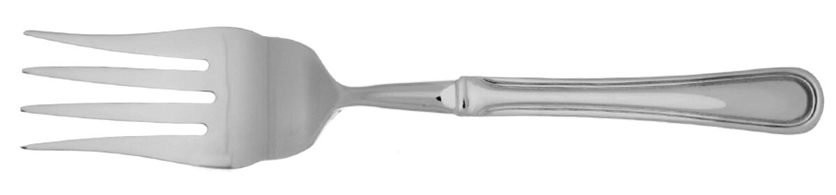 Tress (Stainless) Cold Meat Fork Large, Stainless Tines HC by Oneida Silver-1
