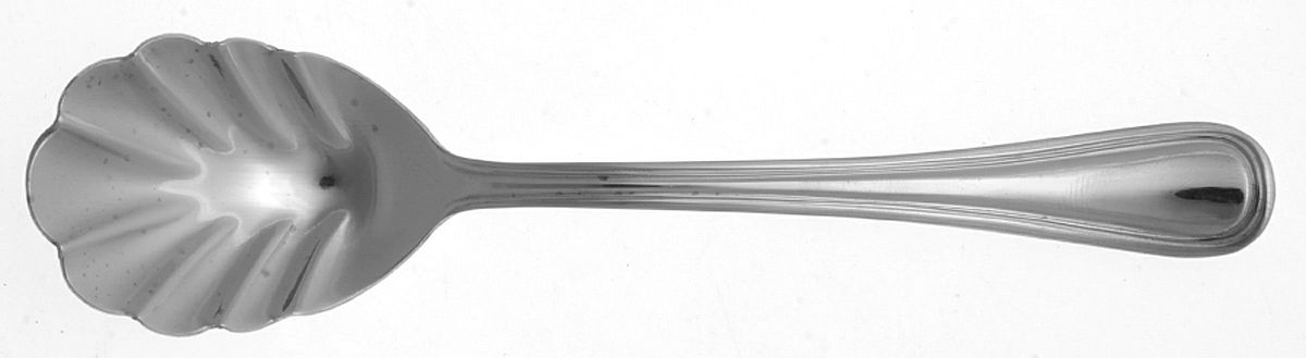 Tress (Stainless) Sugar Shell Spoon by Oneida Silver-1