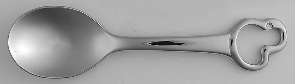 Duckling (Stainless) Straight Handle Baby Spoon by Oneida Silver-1
