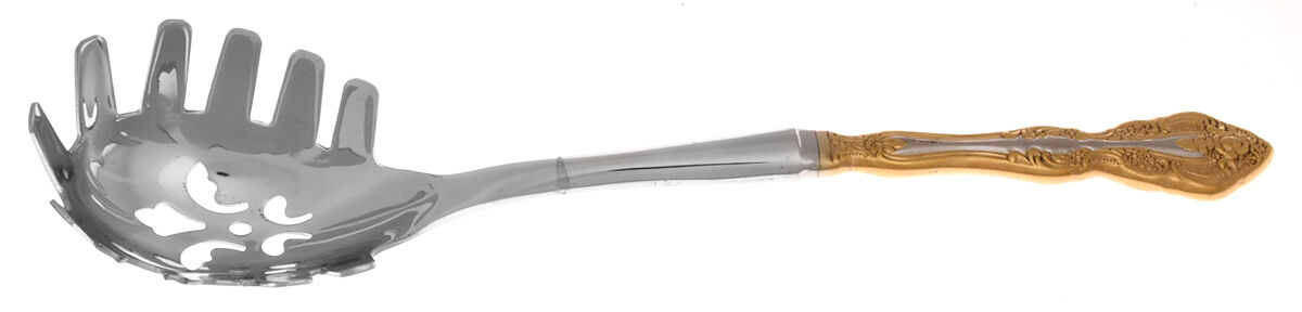 Golden Michelangelo (Stainless) Pasta Server with Stainless Bowl HC by Oneida Silver-1
