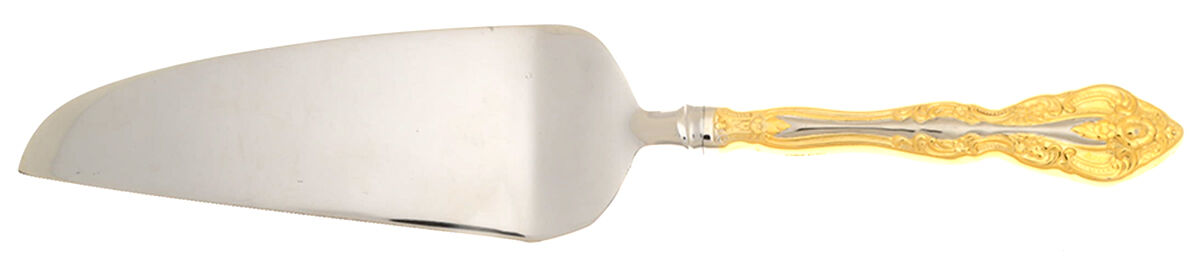 Golden Michelangelo (Stainless) Pie and Cake Server with Stainless Blade HC by Oneida Silver-1