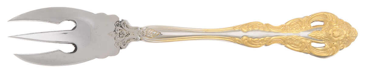 Golden Michelangelo (Stainless) Pastry Fork Solid HC by Oneida Silver-1