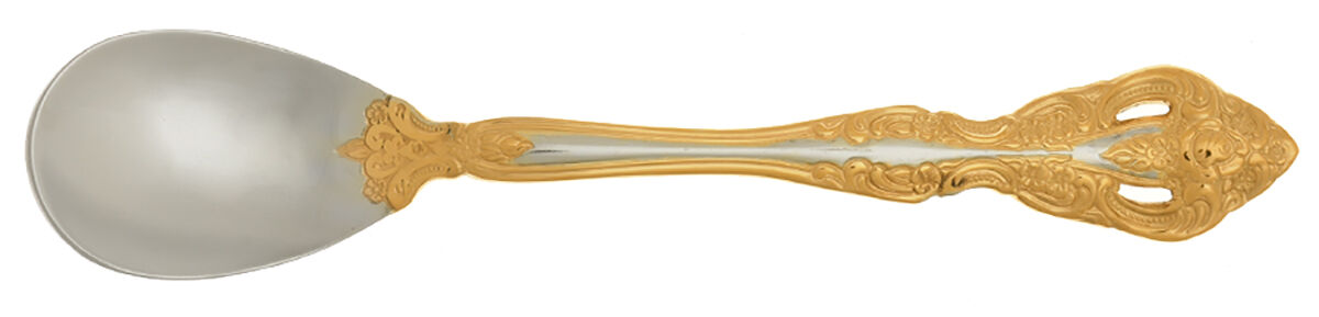 Golden Michelangelo (Stainless) Egg Spoon Solid Individual HC by Oneida Silver-1