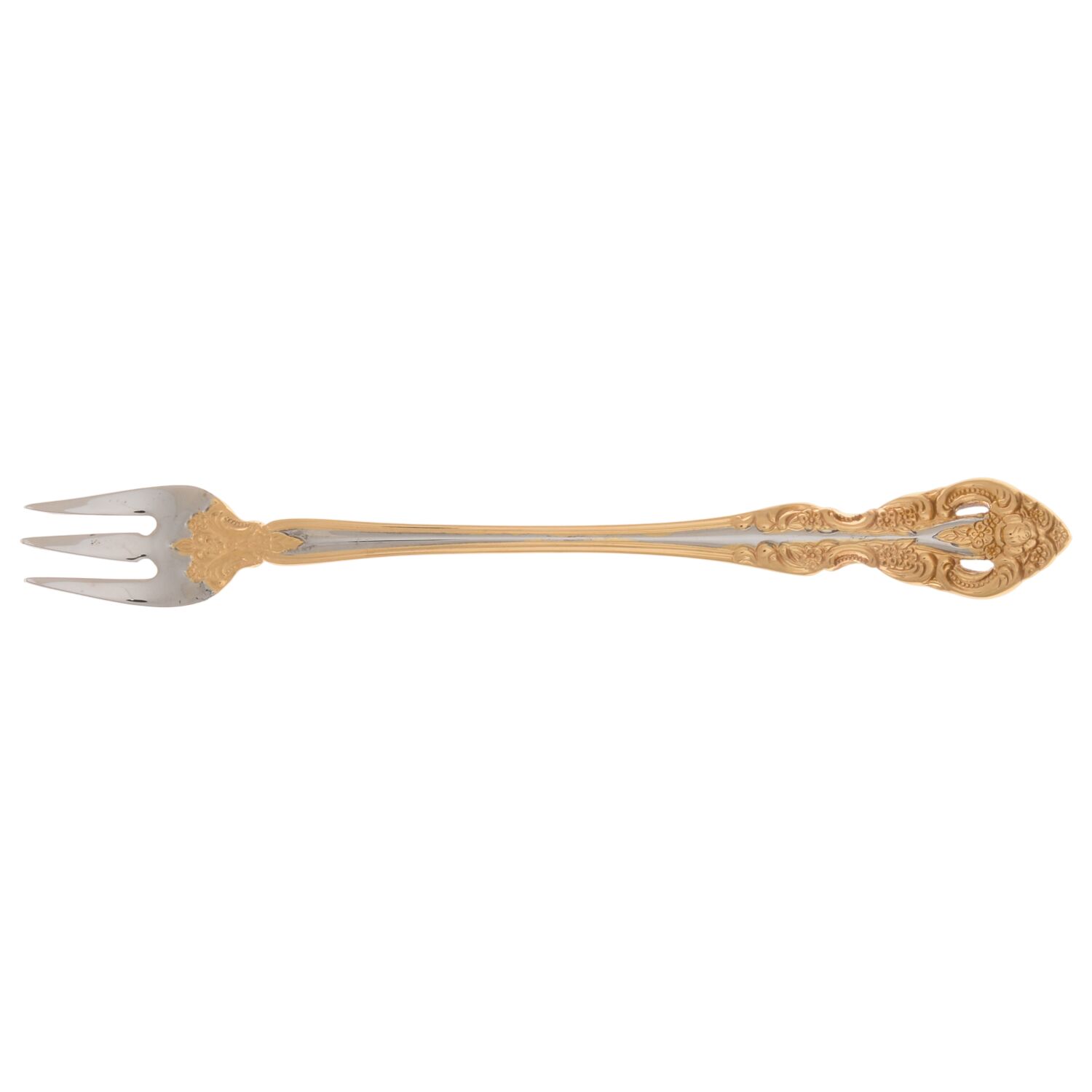 Golden Michelangelo (Stainless) Cocktail/Seafood Fork by Oneida Silver-1