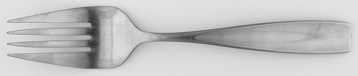 OHS399 (Stainless) Medium Solid Cold Meat Serving Fork by Oneida Silver-1