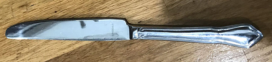 OHS401 (Stainless) New French Hollow Knife by Oneida Silver-1