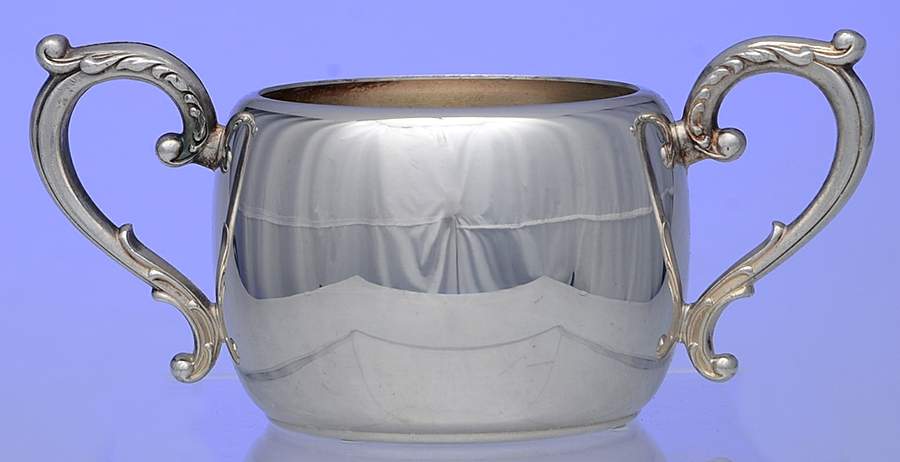 Arcadia (Silverplate, Hollowware) Sugar Bowl No Lid by Oneida Silver-1
