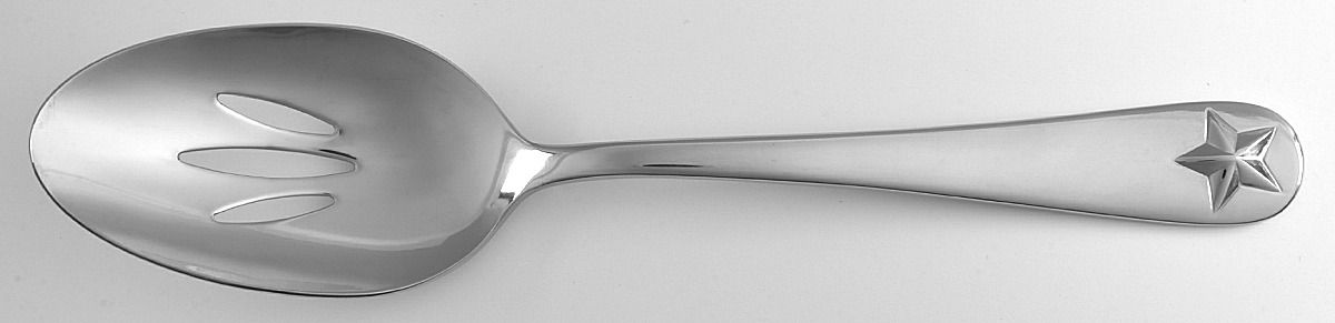 Tindra (Stainless) Pierced Tablespoon (Serving Spoon) by Oneida Silver-1