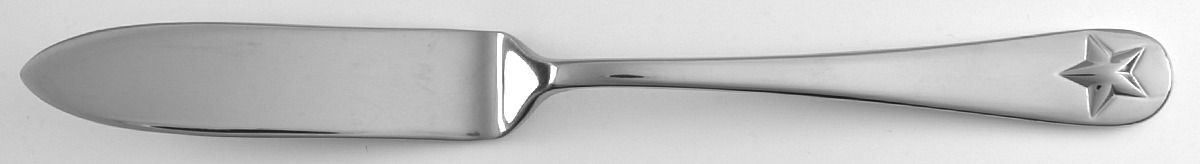 Tindra (Stainless) Flat Handle Master Butter Knife by Oneida Silver-1
