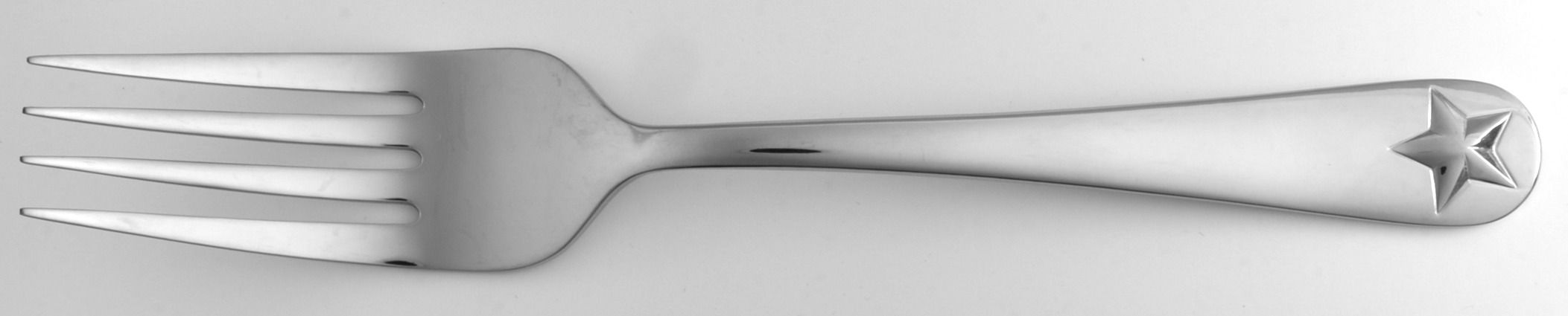 Tindra (Stainless) Medium Solid Cold Meat Serving Fork by Oneida Silver-1