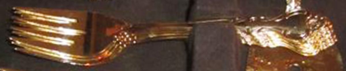 OXH139 (Gold Electroplate) Individual Salad Fork by Oxford Hall-1