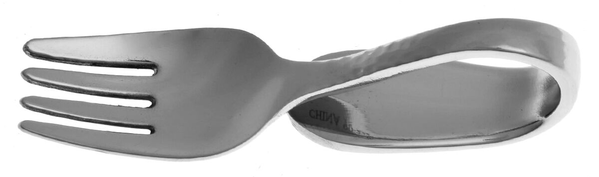 Tibet (Stainless) Baby Fork with Curved Handle HC by Oneida Silver-1