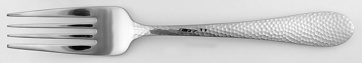 Tibet (Stainless) Medium Solid Cold Meat Serving Fork by Oneida Silver-1
