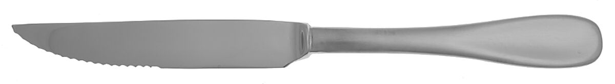 Satin Voss (Stainless) Steak Knife Individual Hollow, Serrate HC by Oneida Silver-1