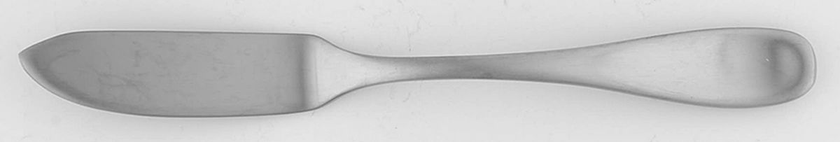 Satin Voss (Stainless) Flat Handle Master Butter Knife by Oneida Silver-1