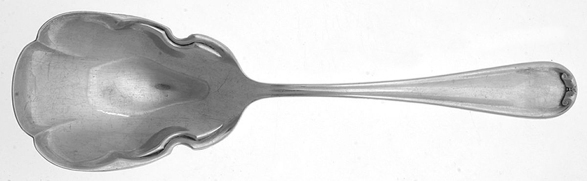OHS421 (Silverplate) Solid Smooth Casserole Spoon by Oneida Silver-1