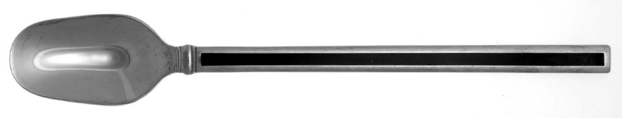 Midnight(Stainless-Bl Hdl) Iced Tea Spoon by Oneida Silver-1