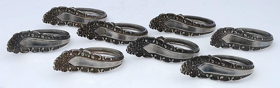 Stainless Hollowware Napkin Ring - Set of 8 by Orleans-1