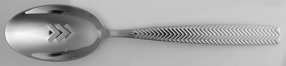 Chival (Stainless) Pierced Tablespoon (Serving Spoon) by Oneida Silver-1