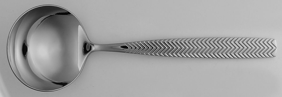 Chival (Stainless) Solid Gravy Ladle by Oneida Silver-1