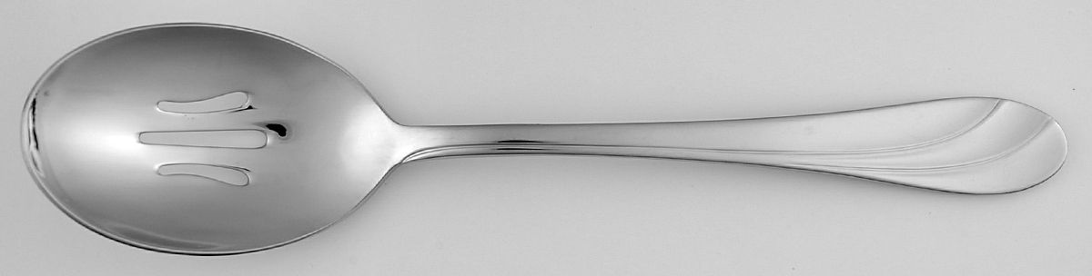 Fiorella (Stainless) Pierced Tablespoon (Serving Spoon) by Oneida Silver-1