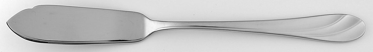 Fiorella (Stainless) Flat Handle Master Butter Knife by Oneida Silver-1