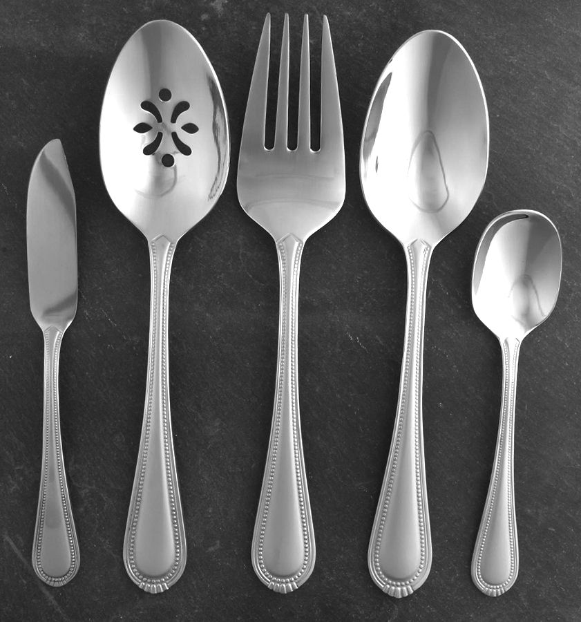 Satin Countess (Stainless) 5 Piece Hostess Set by Oneida Silver-1