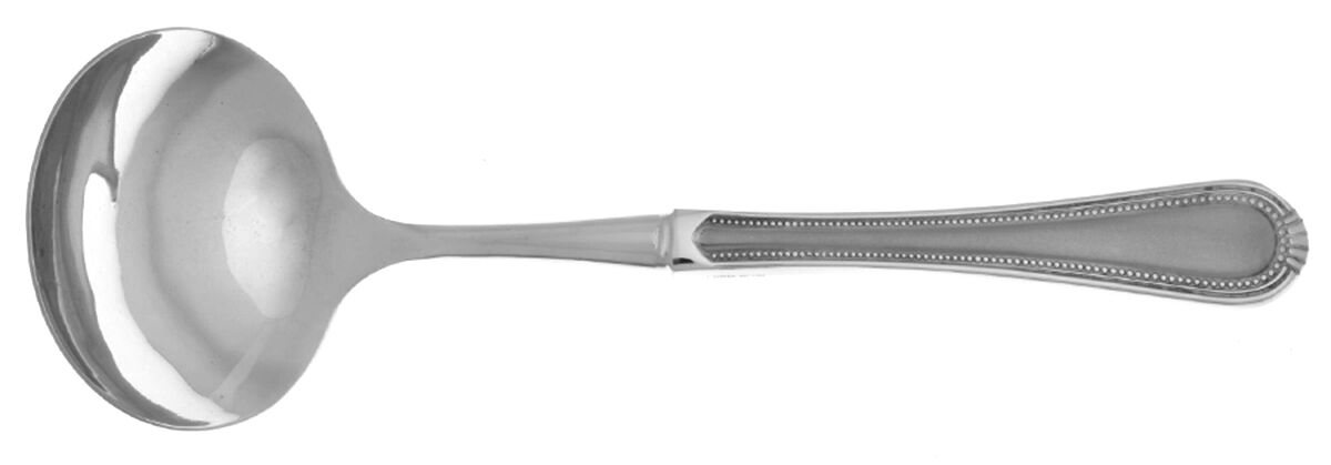 Satin Countess (Stainless) Gravy Ladle with No Spout Stainless Bowl HC by Oneida Silver-1