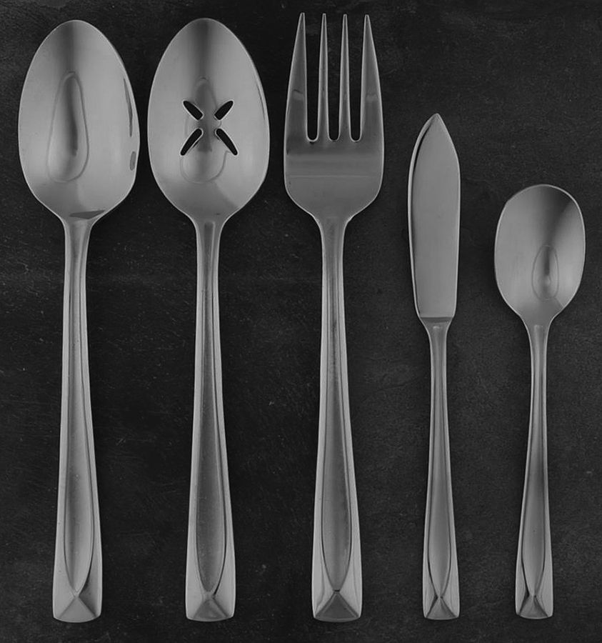 Satin Lincoln (Stainless) 5 Piece Hostess Set by Oneida Silver-1