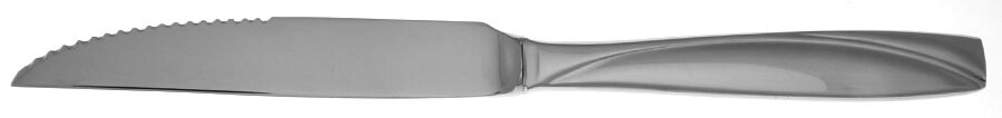 Camlynn Mirror Cleo (Stainless) Steak Knife Individual Hollow, Serrate HC by Oneida Silver-1