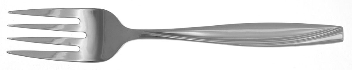 Camlynn Mirror Cleo (Stainless) Medium Solid Cold Meat Serving Fork by Oneida Silver-1