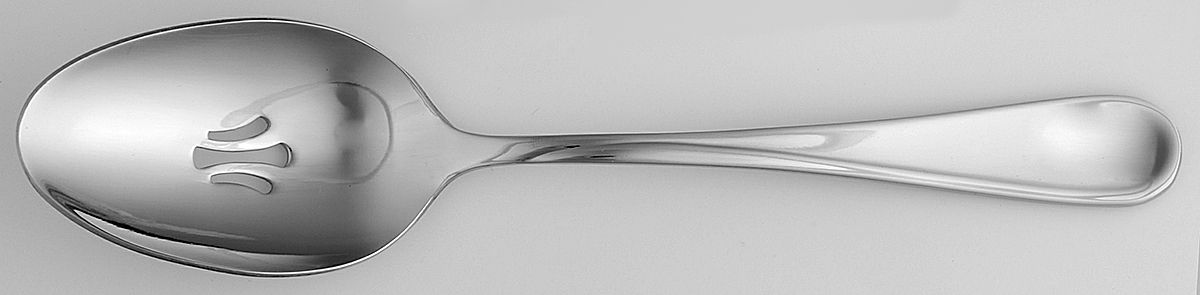 Soar (Stainless) Pierced Tablespoon (Serving Spoon) by Oneida Silver-1