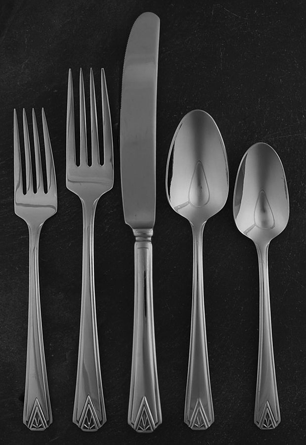 Deauville (Stainless) 5 Piece Place Setting by Oneida Silver-1