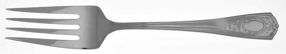 Louis XVI (Stainless) Medium Solid Cold Meat Serving Fork by Oneida Silver-1