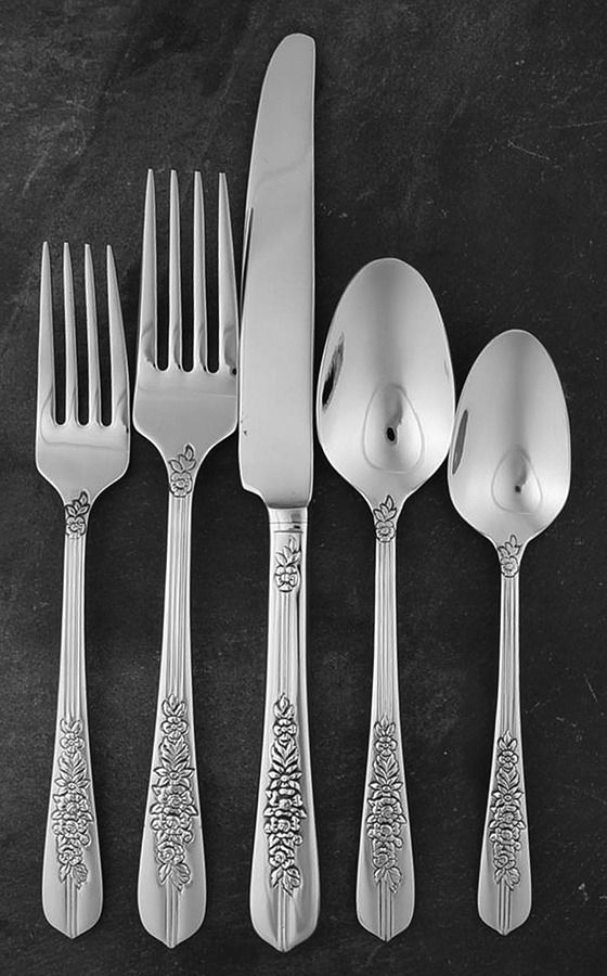 Royal Rose (Stainless) 5 Piece Place Setting by Oneida Silver-1