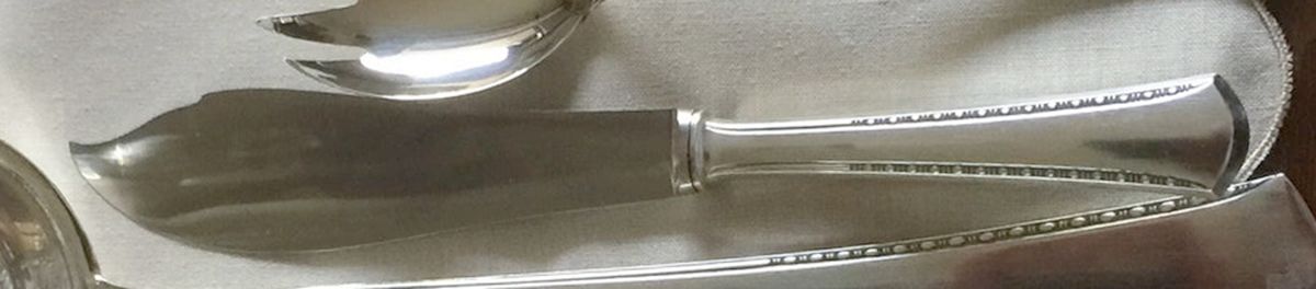 OKA15 (Sterling) Individual Fish Knife with Stainless Blade by Otto Kaltenback (OKA)-1