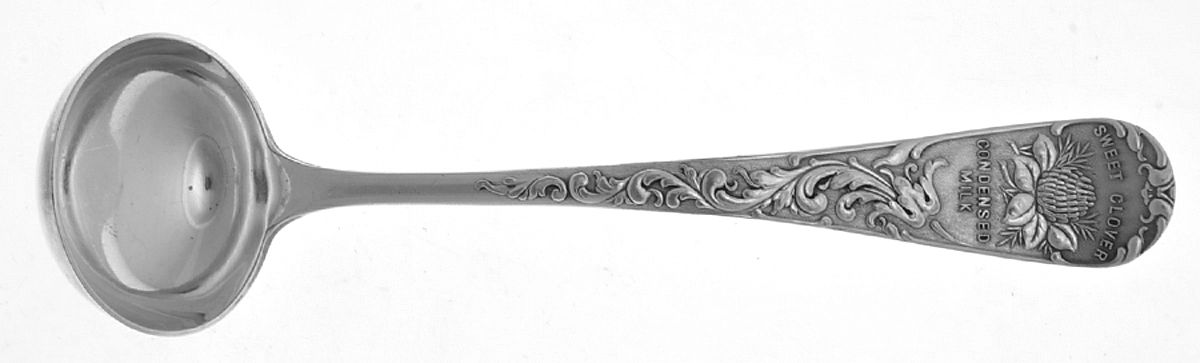 Sweet Clover Condensed Milk (Silverplate) Solid Piece Cream Ladle by Oneida Silver-1