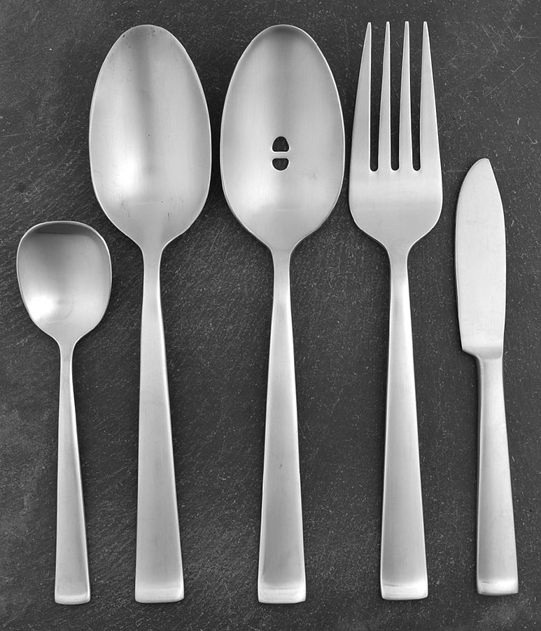 Satin Lewin (Stainless) 5 Piece Hostess Set by Oneida Silver-1